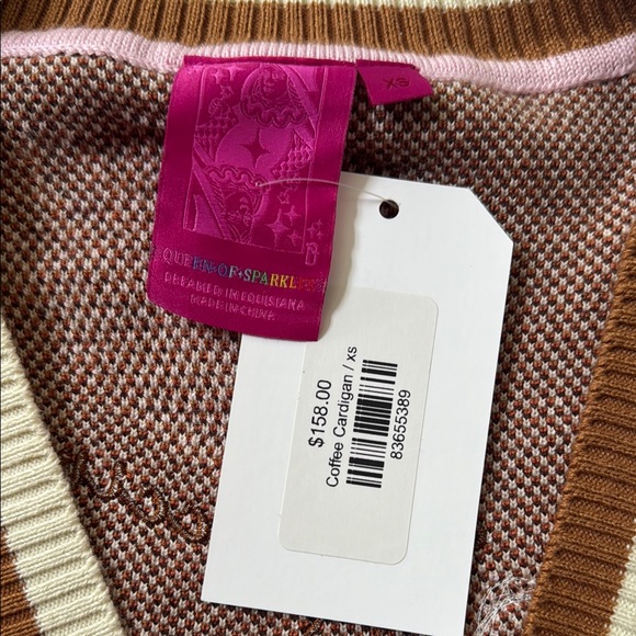 NWT Espresso Yourself Queen of Sparkles Cardigan - Picture 2 of 4
